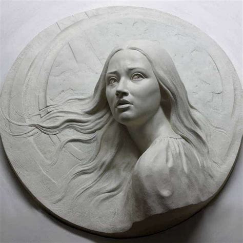 Emotional Figure Emerges From Exquisite High Relief Sculpture