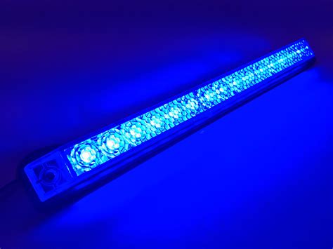 MARINE BOAT BLUE LED STRIP LIGHT 23LM SURFACE MOUNT 12V 3W IP67 4500K 8 ...