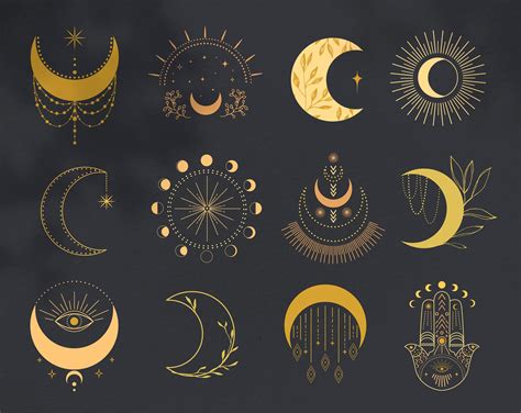 Medieval Witchcraft Moon Phases Wallpaper - MAXIPX