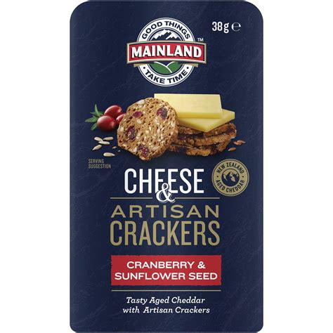 Mainland Otg Tasty Artisan Cheese & Crackers 38g | Woolworths