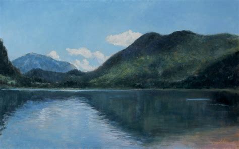 Mountain Lake - Landscape Oil Painting - Fine Arts Gallery - Original ...