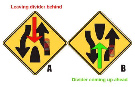 Top 10 DMV Questions - Divided Highway Signs