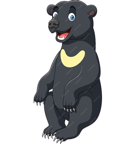 Premium Vector | Cartoon sun bear