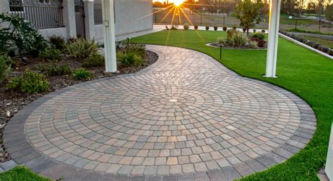 Concrete Paver Circle Pattern - RCP Block & Brick