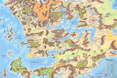 Faerun | Forgotten realms, Fantasy world map, Fantasy map