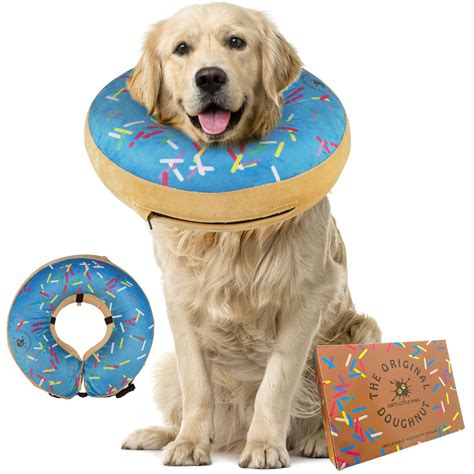 DIRTY LITTLE PAWS Inflatable Dog Donut Collar | Post-Surgery Recovery ...