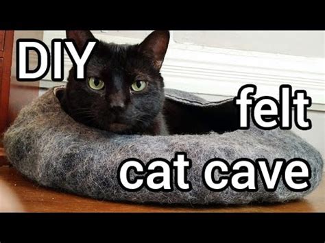 How to Make Felt Cat Cave : DIY - YouTube