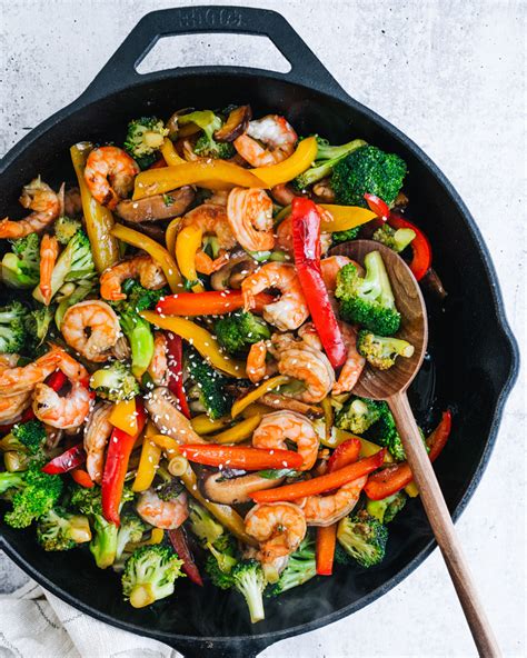 Shrimp Stir Fry Recipe with Broccoli and Peppers