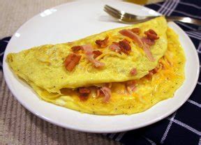 Bacon and Cheese Omelette Recipe - RecipeTips.com