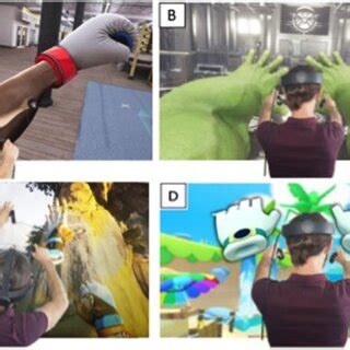 Visualization of the VR applications. Panel A: "Creed: Rise to Glory ...