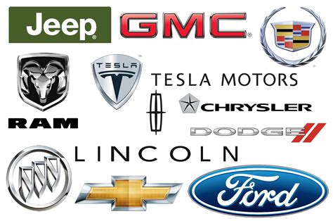 American Car Companies Logos