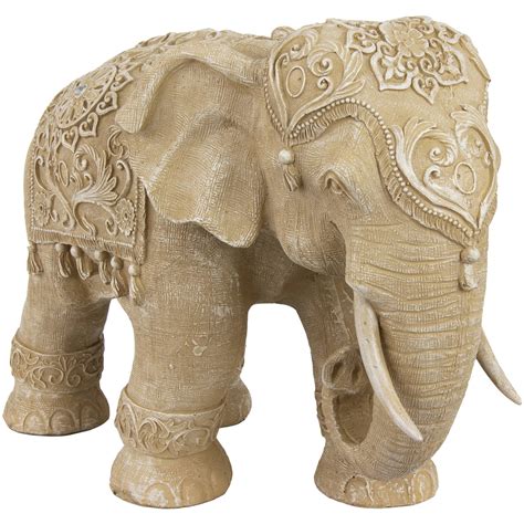 Oriental Furniture 20" Ivory Elephant Statue - Walmart.com - Walmart.com