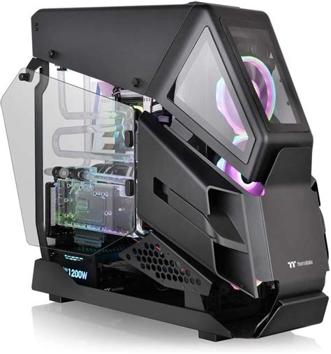 Thermaltake AH T600 Black Edition Tempered Glass E-ATX Full Tower Case ...