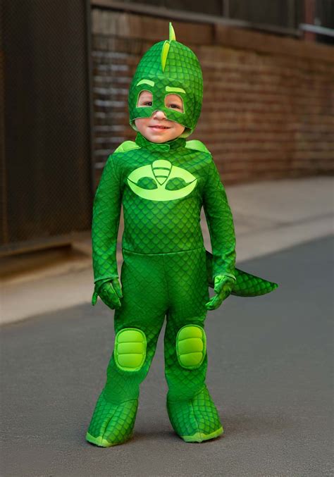 Deluxe PJ Masks Gekko Costume | Kids Halloween Costume