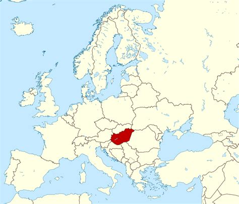 Large location map of Hungary in Europe | Vidiani.com | Maps of all ...