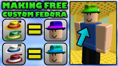 Make Your Own Custom Fedora For FREE! (ROBLOX) - YouTube