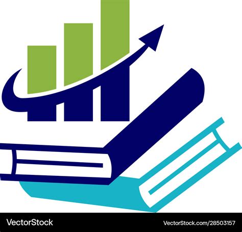 Financial accounting consulting book logo Vector Image