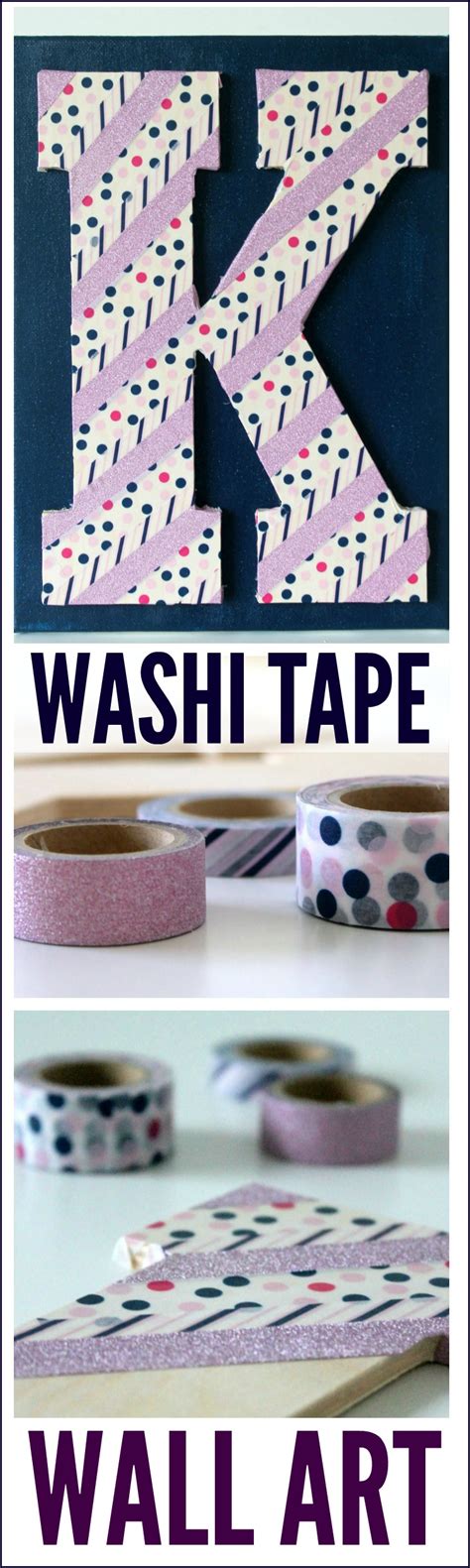 Washi Tape Monogram Wall Art | Catch My Party