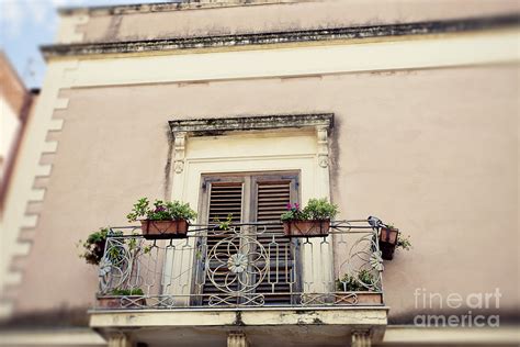 Taormina Balcony Photograph by Erin Johnson - Fine Art America