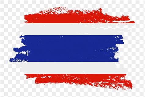 Thai flag png sticker, paint | Free PNG - rawpixel