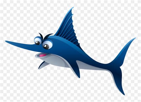 Swordfish - Swordfish Cartoon Png, Transparent Png - 800x552(#6382735 ...