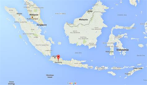 Where is Bandung on map Indonesia