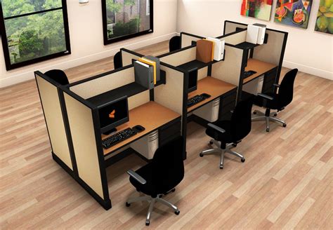 Corporate Office Furniture - Small Cubicles - 2x4x53