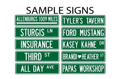 8 Street Sign Font Images - New Orleans Street Sign Template, Road Sign ...