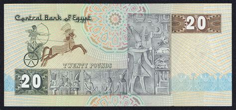 20 Egyptian Pounds Note 1986|World Banknotes & Coins Pictures | Old ...