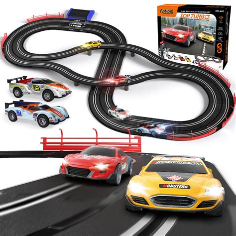 Best Choice Products Electric Slot Car Race Track Set Kids Toy W/ Cars ...