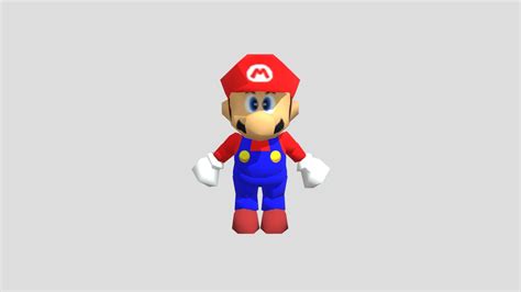 Mario 64 Rigged and in single texture - Download Free 3D model by yO_ey ...