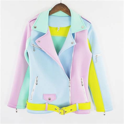 Pastel Color Block Jacket - Well Pick | Color block jacket, Pastel ...