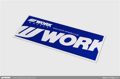 WORK Wheels Logo Sticker (Blue/White) - a photo on Flickriver