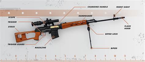 Mini SVD Sniper Rifle Replica | Die Cast 1:3 Scale Gun Model – Goat Guns