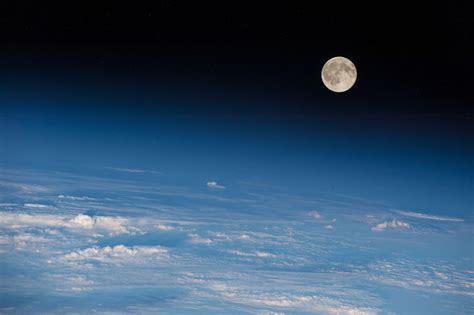 Moon seen from the International Space Station | Earth Blog