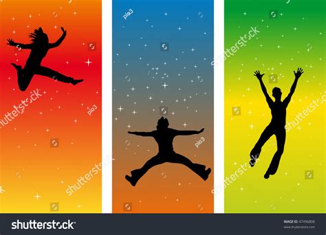 Jump Vector Silhouette Stock Vector (Royalty Free) 47496808 | Shutterstock