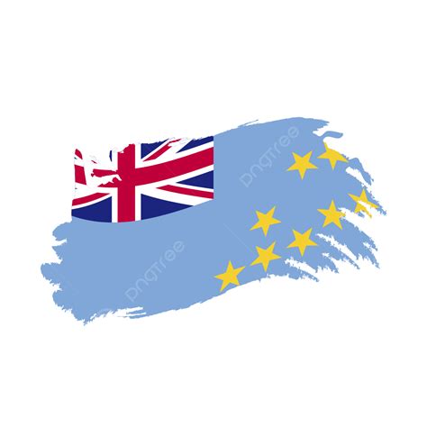 Tuvalu Flag With Waving Brush Stroke Clipart Hd Images, Tuvalu Flag ...