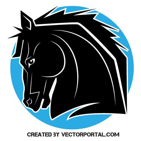 Horse silhouette logo Royalty Free Stock SVG Vector and Clip Art