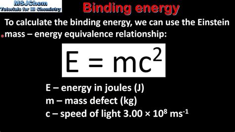 C.7 Calculating binding energy (HL) - YouTube