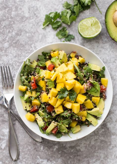 Mexican Mango Quinoa + Arugula Salad - Kristy Denney