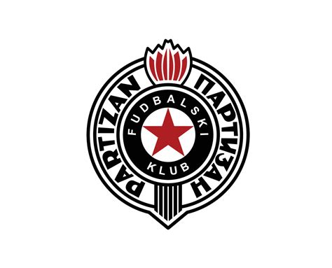 Partizan Belgrad Club Logo Symbol Serbia League Football Abstract ...