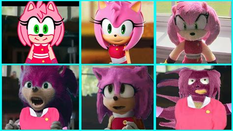 Sonic The Hedgehog Movie AMY SONIC BOOM Uh Meow All Designs Compilation ...