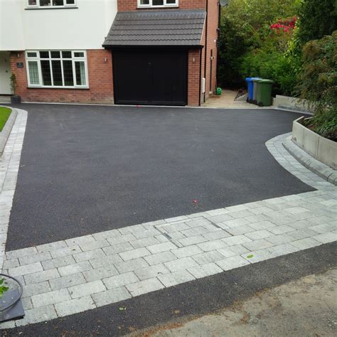 Tarmac drive way with tegula borders. Tarmac drive in hale altrincham ...