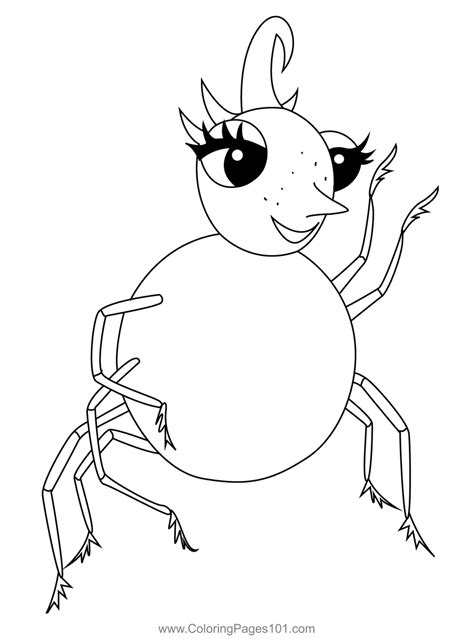 Miss Spider Wallpaper Coloring Page for Kids - Free Miss Spider ...