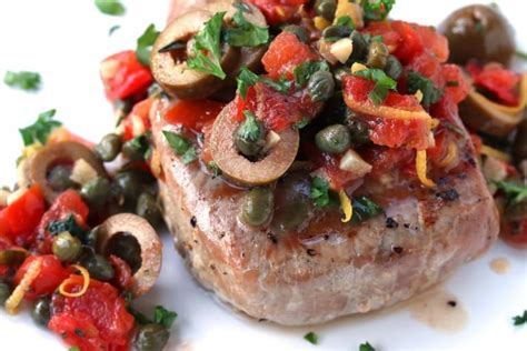 Sicilian-Style Grilled Tuna Steaks - The Daring Gourmet