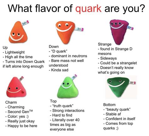 What flavor of quark are you? : r/physicsmemes