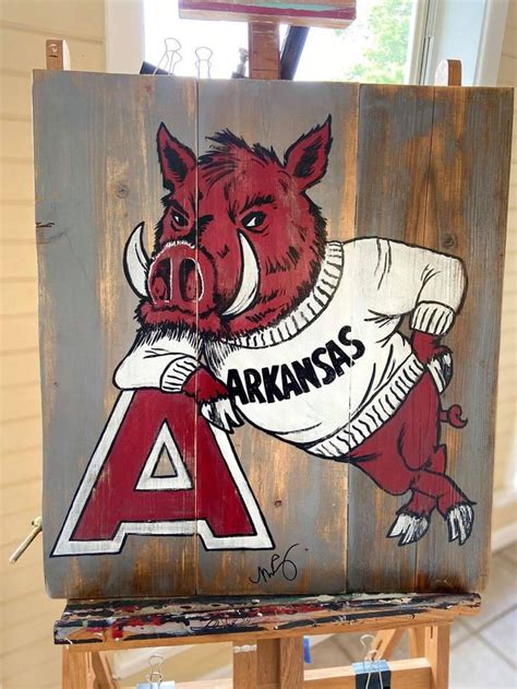 Arkansas Razorback art in 2021 | Painting, Art, Artist