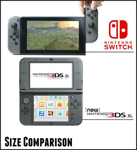 Nintendo Switch vs New Nintendo 3DS XL size comparison | Nintendo ...