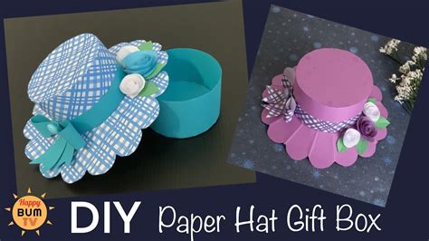 DIY PAPER HAT GIFT BOX I EASY DIY PAPER CRAFTS – starkidslearn.com