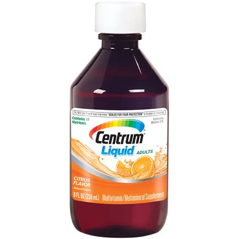 Centrum Liquid Multivitamin for Adults, Multivitamin/Multimineral ...